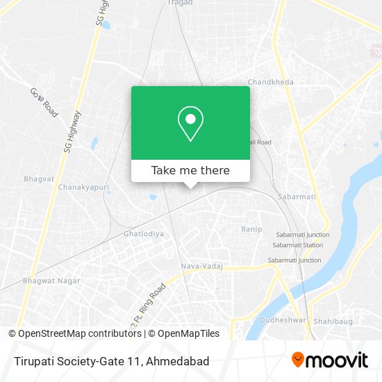 Tirupati Society-Gate 11 map