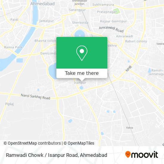 Ramwadi Chowk / Isanpur Road map