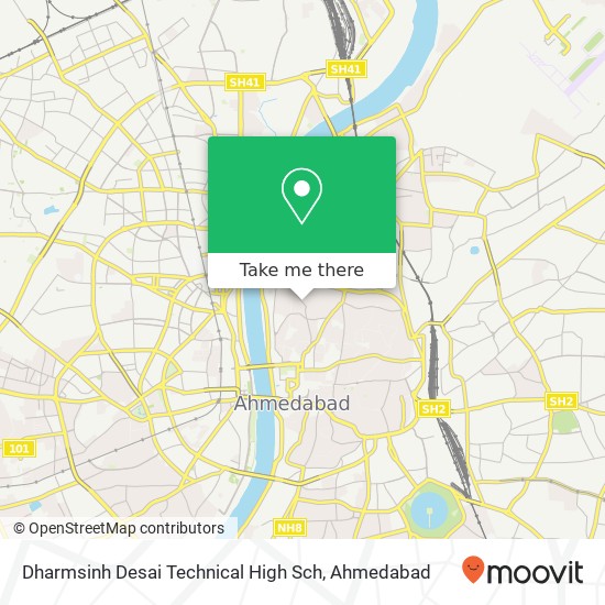 Dharmsinh Desai Technical High Sch map