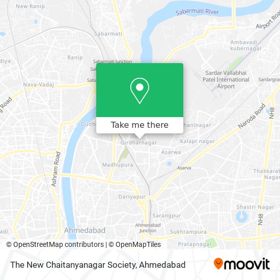 The New Chaitanyanagar Society map