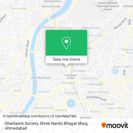 Dhanlaxmi Society, Shree Nandu Bhagat Marg map