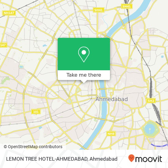 LEMON TREE HOTEL-AHMEDABAD map