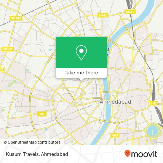 Kusum Travels map
