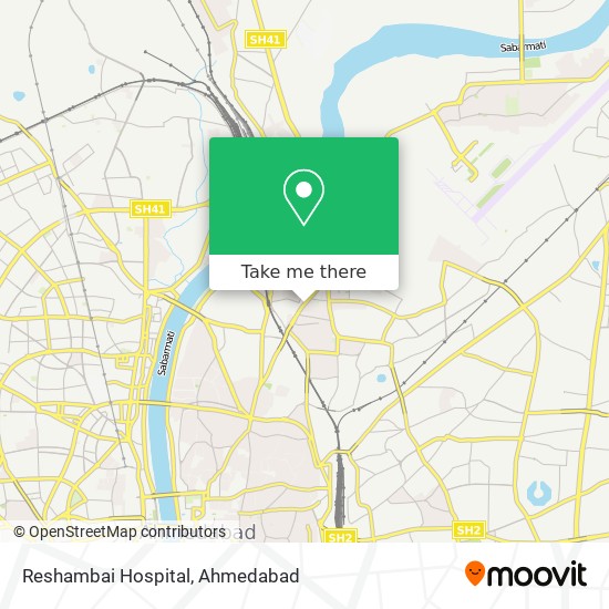 Reshambai Hospital map