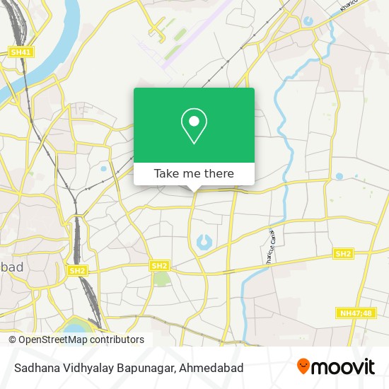 Sadhana Vidhyalay Bapunagar map
