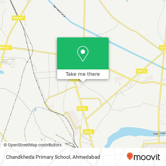 Chandkheda Primary School map
