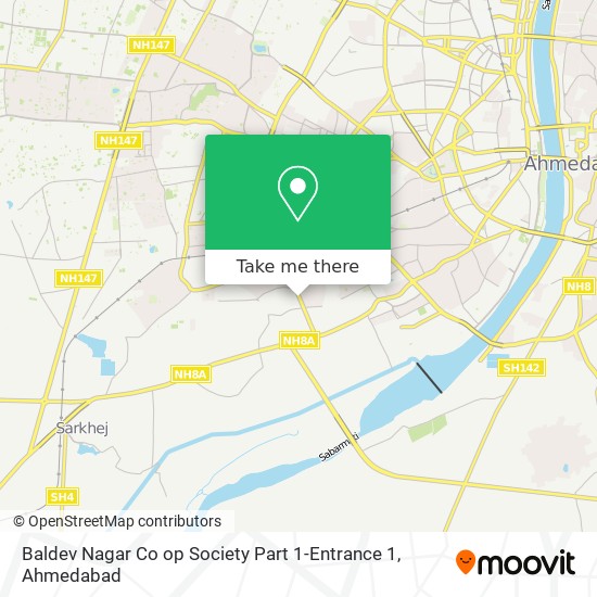 Baldev Nagar Co op Society Part 1-Entrance 1 map