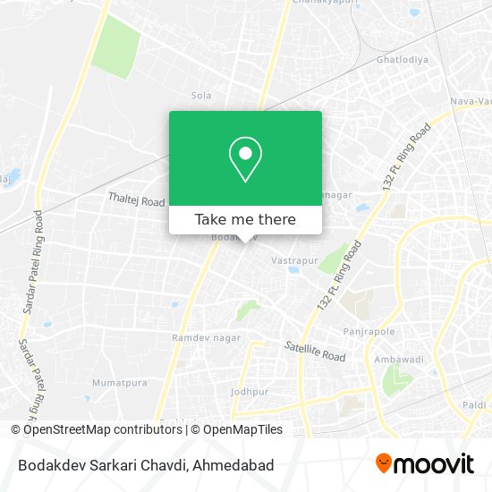 Bodakdev Sarkari Chavdi map