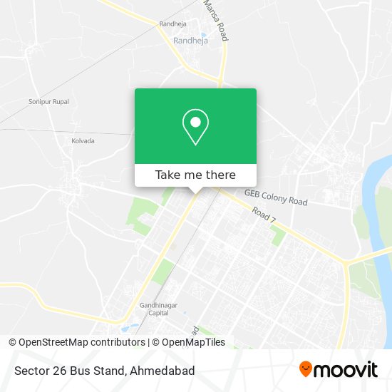Sector 26 Bus Stand map