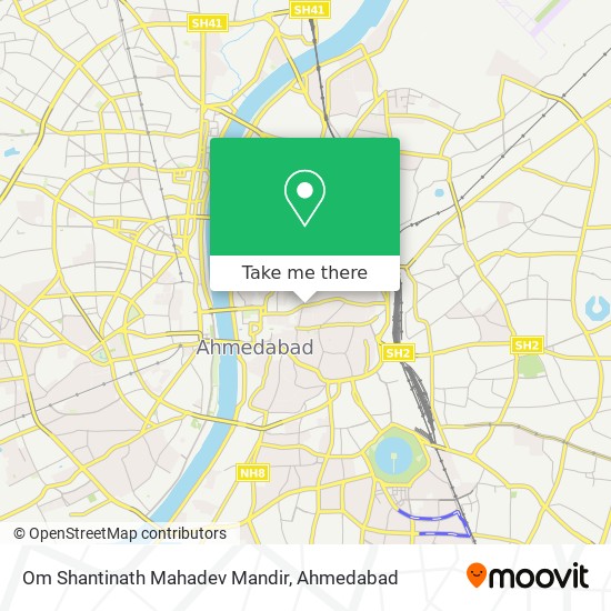 Om Shantinath Mahadev Mandir map