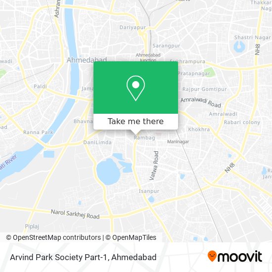 Arvind Park Society Part-1 map