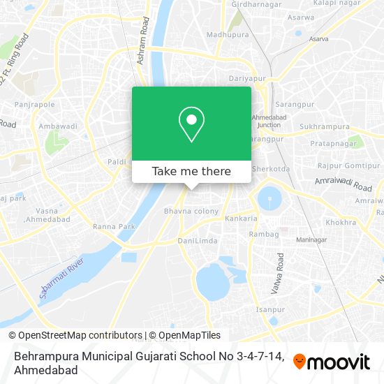 Behrampura Municipal Gujarati School No 3-4-7-14 map