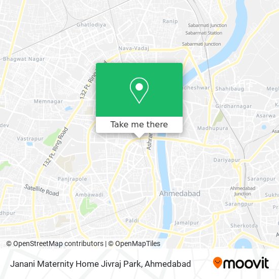 Janani Maternity Home Jivraj Park map