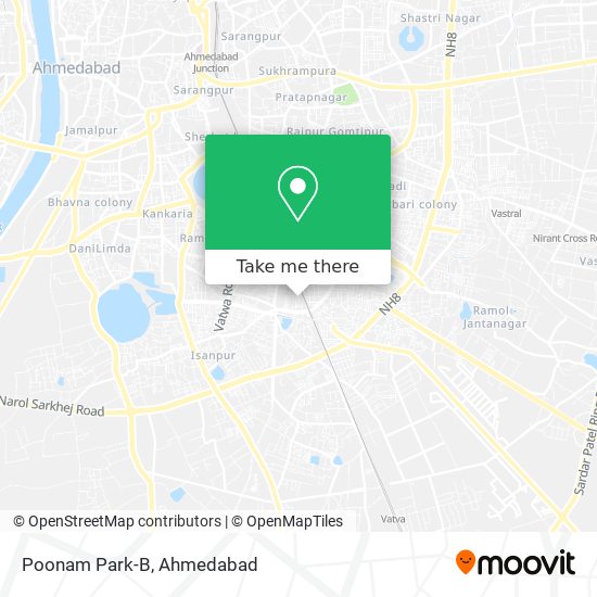 Poonam Park-B map