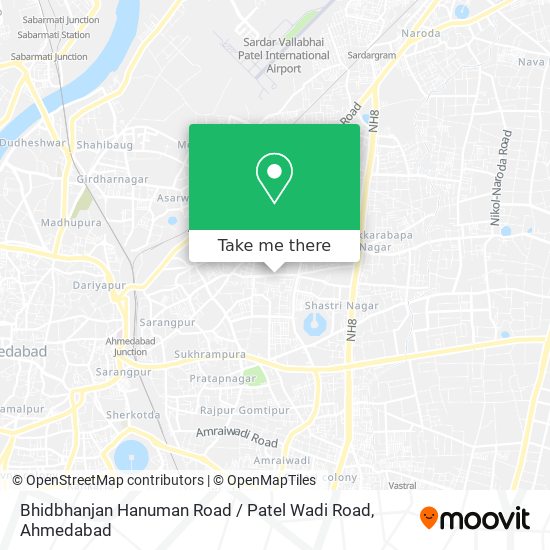 Bhidbhanjan Hanuman Road / Patel Wadi Road map