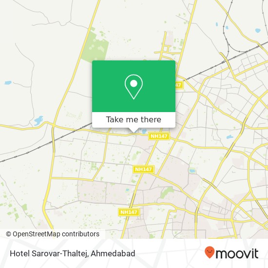 Hotel Sarovar-Thaltej map