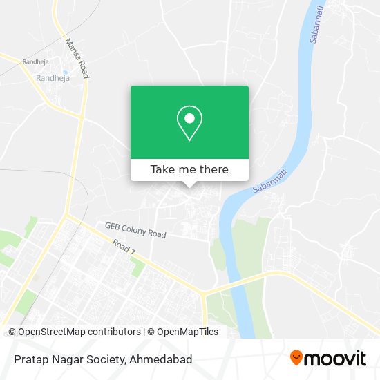 Pratap Nagar Society map