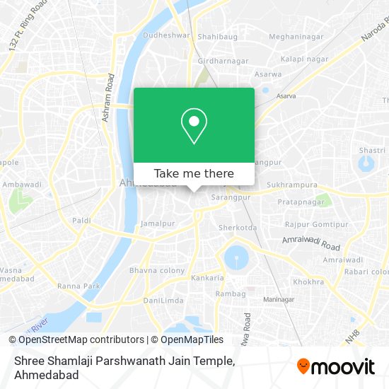 Shree Shamlaji Parshwanath Jain Temple map