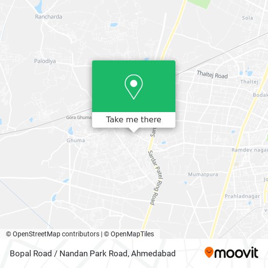 Bopal Road / Nandan Park Road map