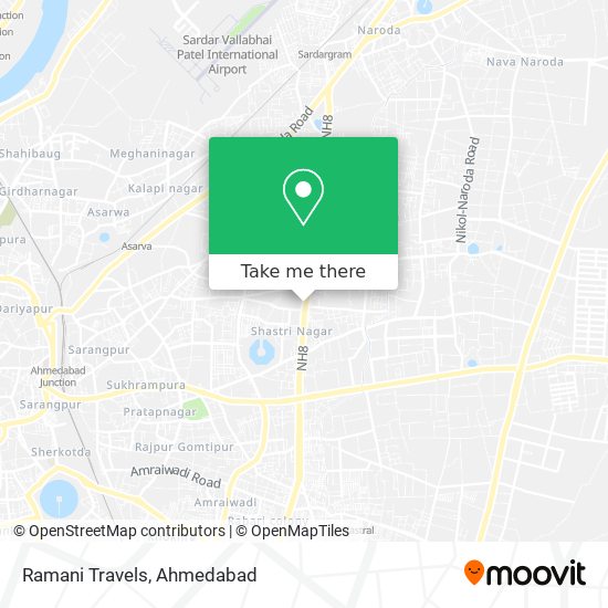 Ramani Travels map