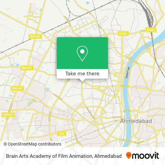 Brain Arts Academy of Film Animation map
