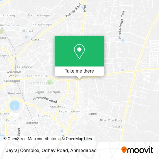 Jayraj Complex, Odhav Road map