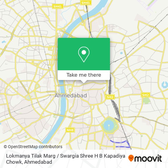 Lokmanya Tilak Marg / Swargia Shree H B Kapadiya Chowk map