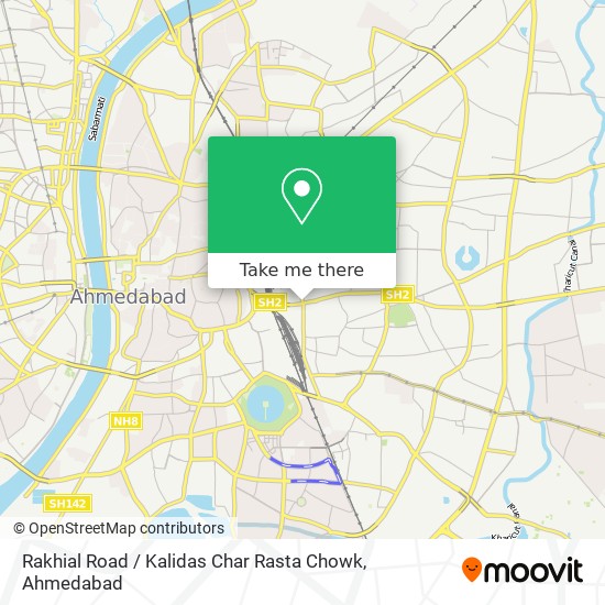 Rakhial Road / Kalidas Char Rasta Chowk map