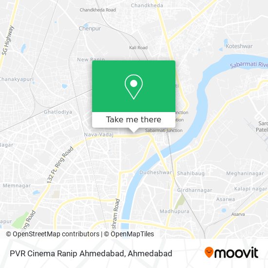 PVR Cinema Ranip Ahmedabad map