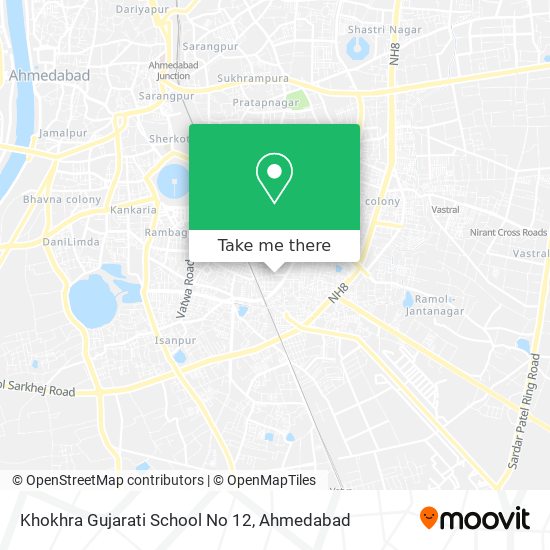 Khokhra Gujarati School No 12 map