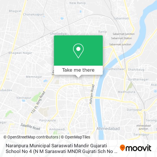 Naranpura Municipal Saraswati Mandir Gujarati School No 4 (N M Saraswati MNDR Gujrati Sch No 4) map