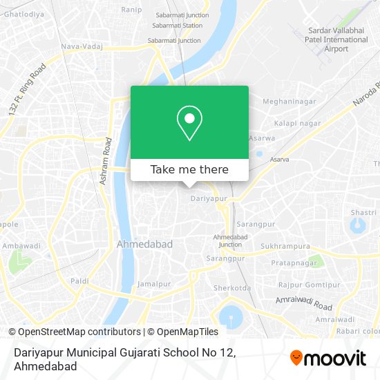 Dariyapur Municipal Gujarati School No 12 map
