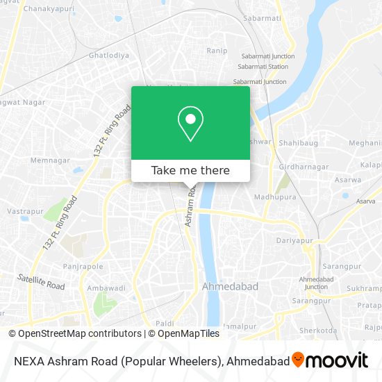 NEXA Ashram Road (Popular Wheelers) map