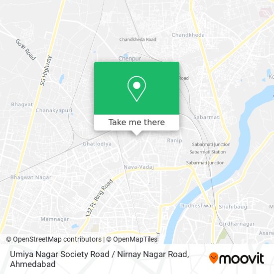 Umiya Nagar Society Road / Nirnay Nagar Road map