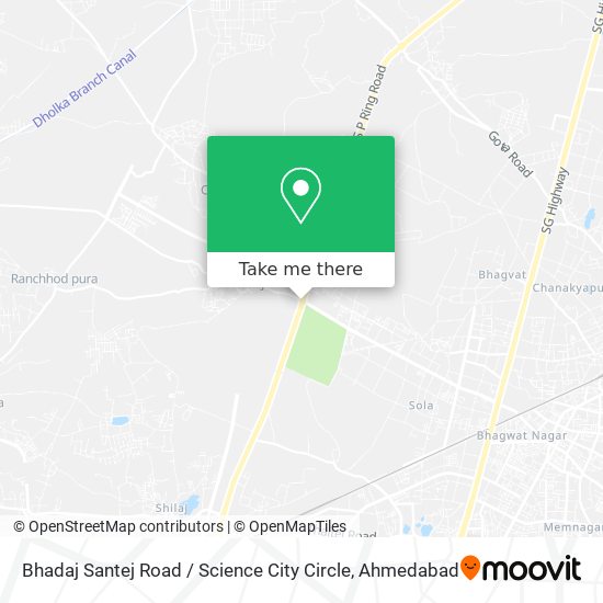 Bhadaj Santej Road / Science City Circle map