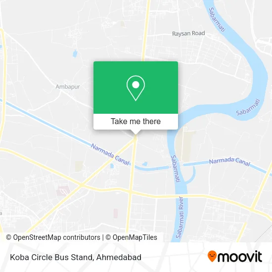 Koba Circle Bus Stand map