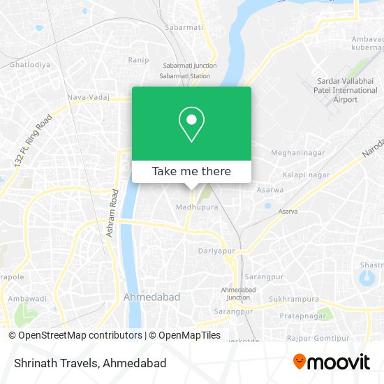 Shrinath Travels map