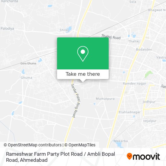 Rameshwar Farm Party Plot Road / Ambli Bopal Road map