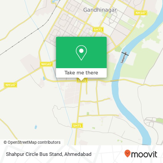 Shahpur Circle Bus Stand map