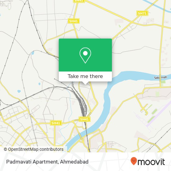 Padmavati Apartment map