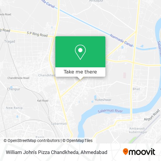 William John's Pizza Chandkheda map
