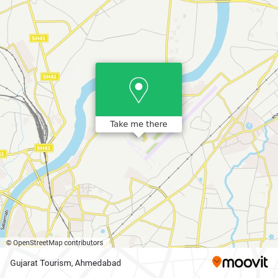 Gujarat Tourism map