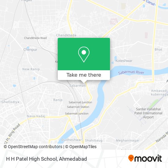 H H Patel High School map