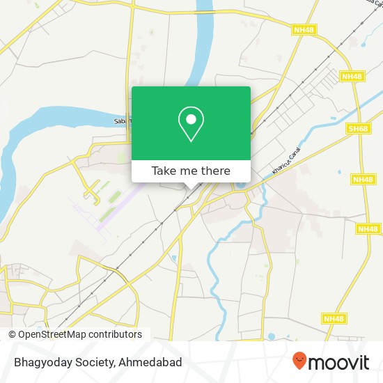 Bhagyoday Society map