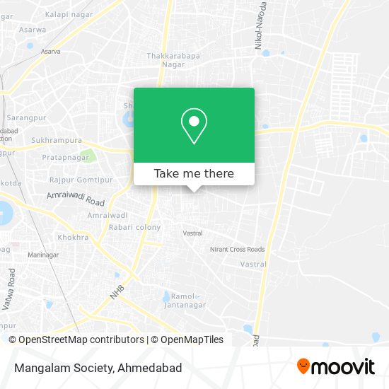 Mangalam Society map