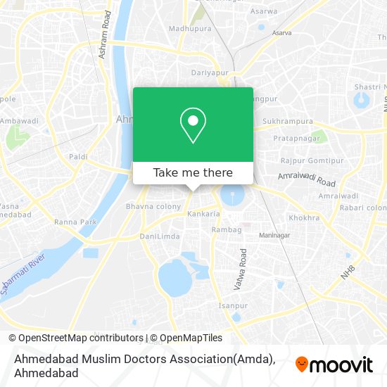 Ahmedabad Muslim Doctors Association(Amda) map