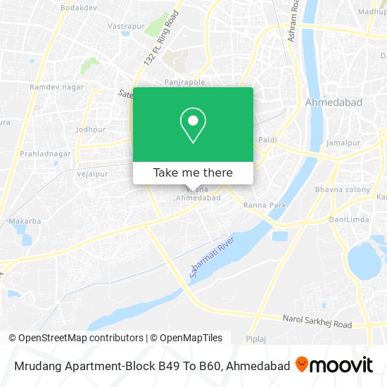 Mrudang Apartment-Block B49 To B60 map