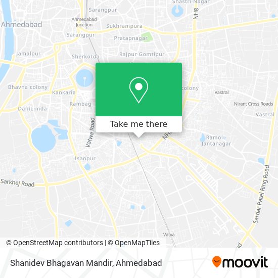 Shanidev Bhagavan Mandir map
