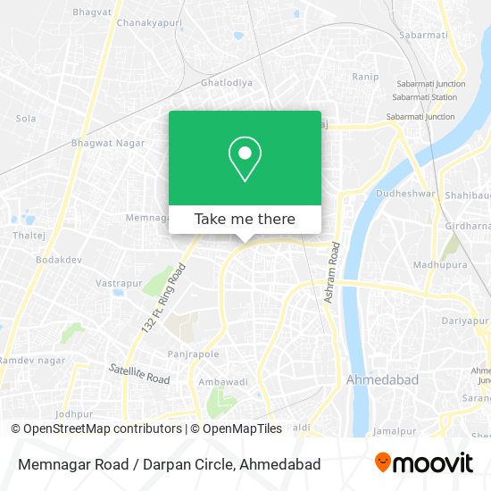 Memnagar Road / Darpan Circle map