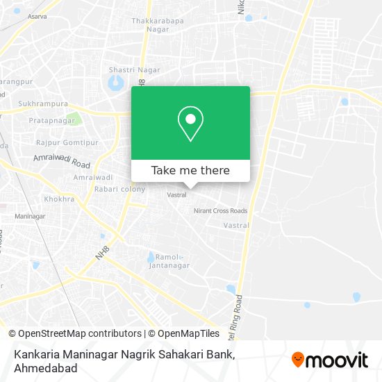 Kankaria Maninagar Nagrik Sahakari Bank map